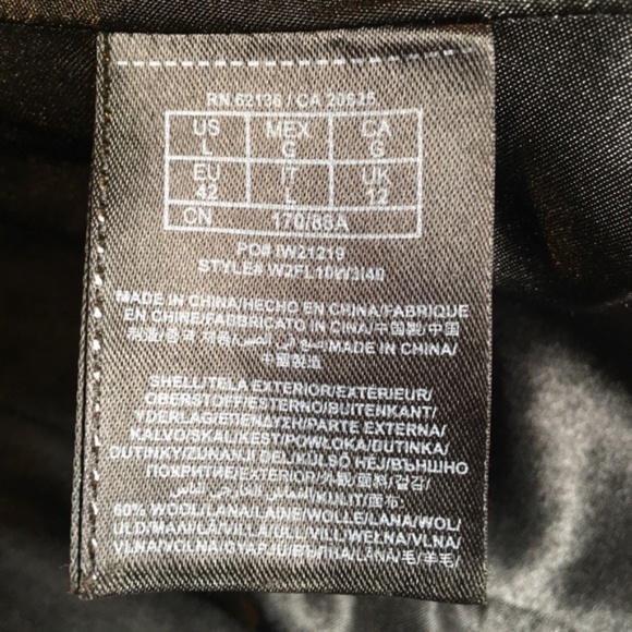 Guess Black Wool/Leather Moto-Zip Coat - Picture 8 of 8